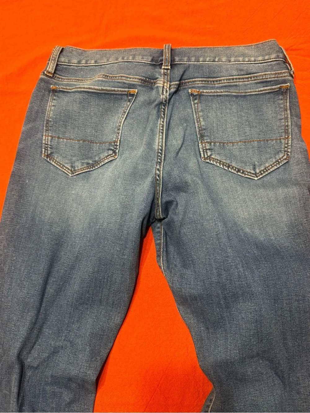 Banana Republic Slim-Straight Jeans in Medium Blue Wash. Travel Pant